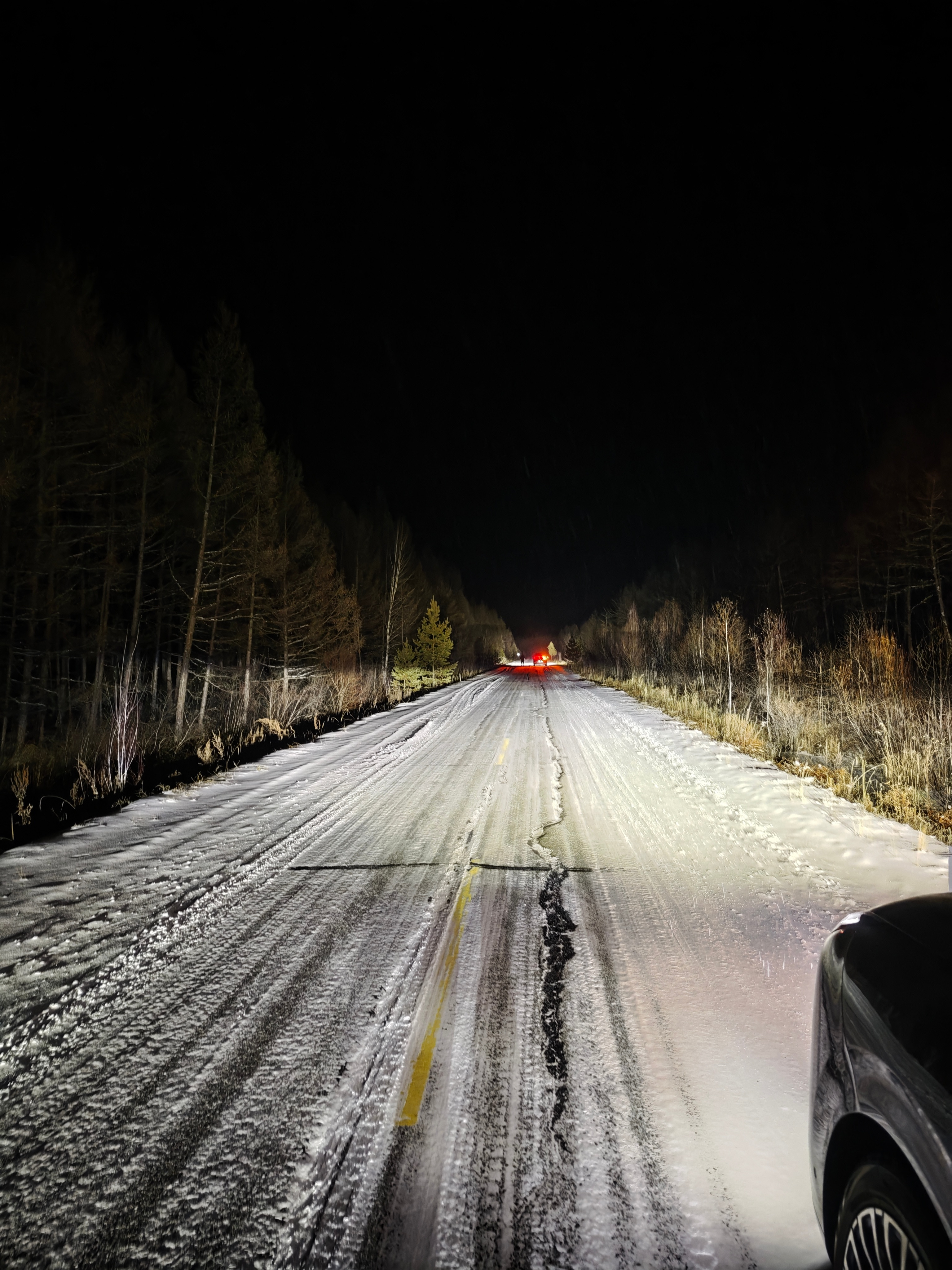 大雪天开了7小时穿越大兴安岭到漠河了​​​