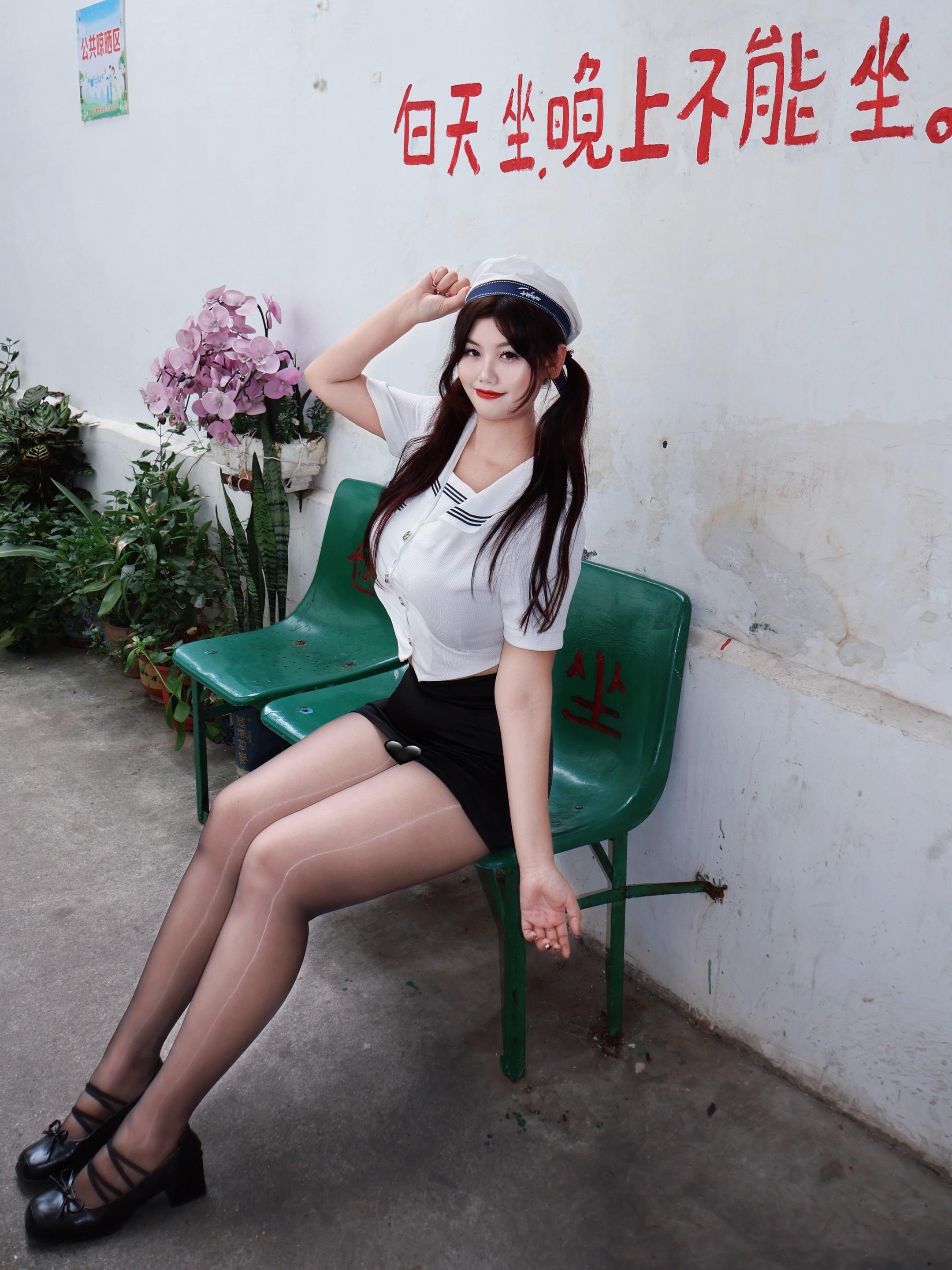 少女感ootd jk穿搭拍照 青春女大穿搭