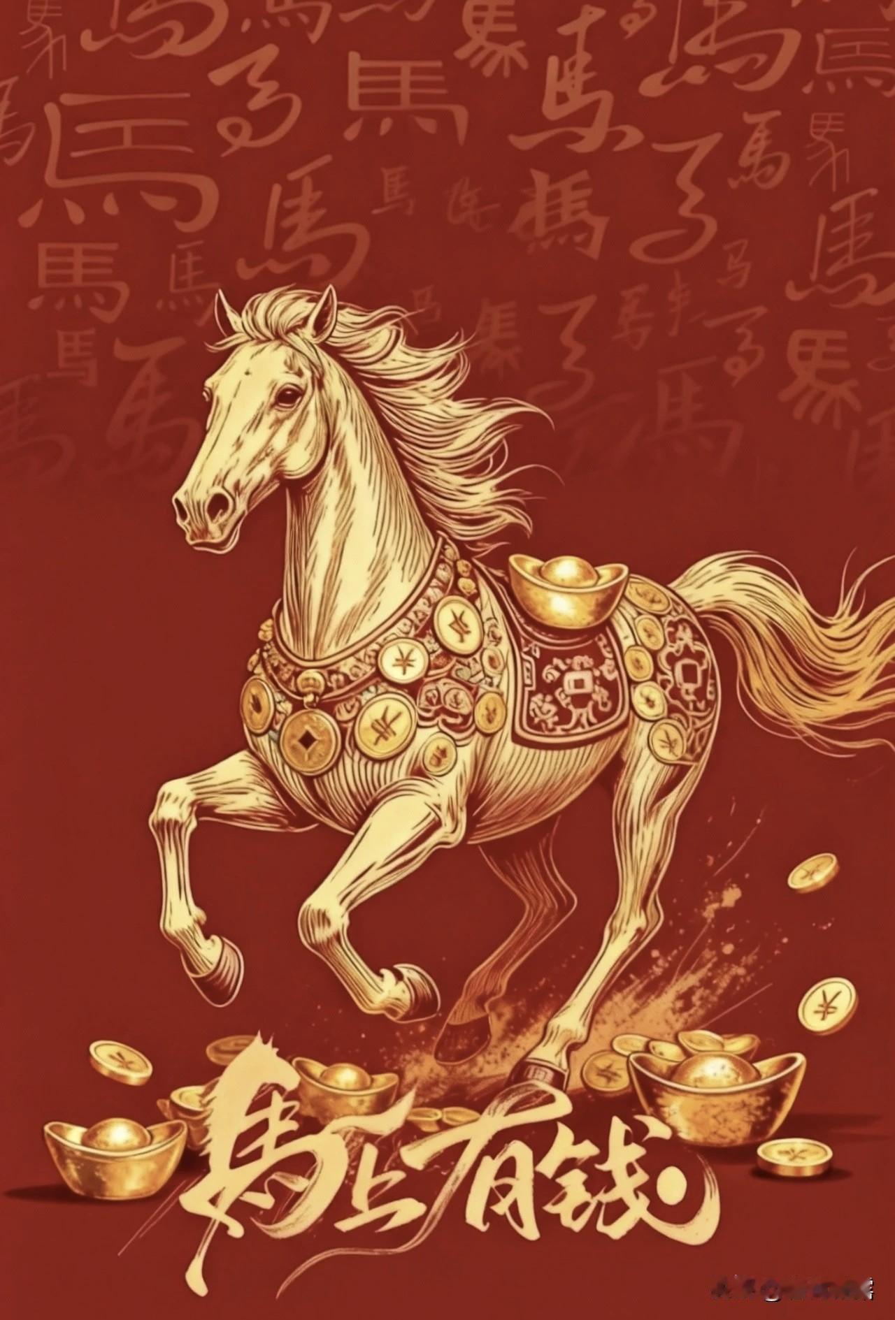 马上有福，神马都如意，马上就有福，金马呈祥，金马呈祥，马到成功，金马驼财，马到福
