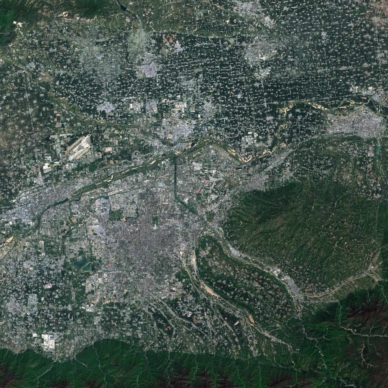 陕西省西安市最近高清卫星图（4.23）