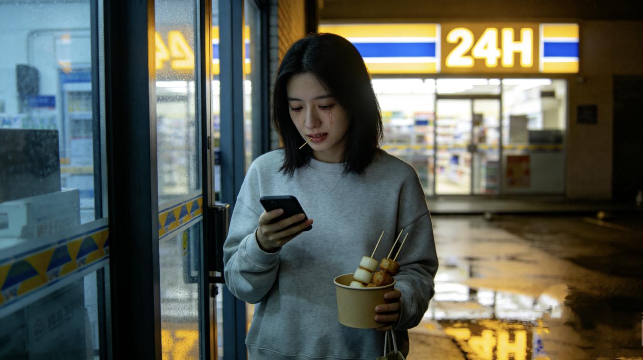 苏瑶每周三晚上都去那家便利店买关东煮。不是因为爱吃，是因为收银员周也笑起来很好