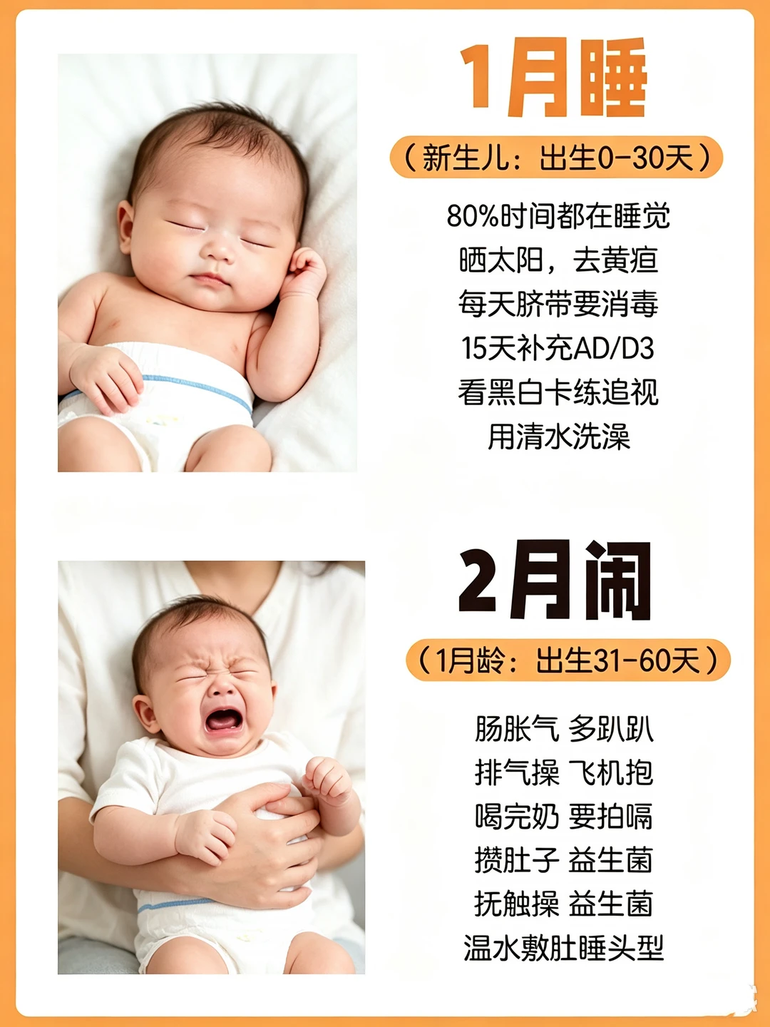 宝宝难带？弄懂1-12月每月成长发育特点就可