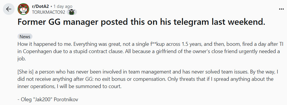 一位自称是GG前商务经理的从业者在个人电报频道透露，他在GG俱乐部工作了约1年半