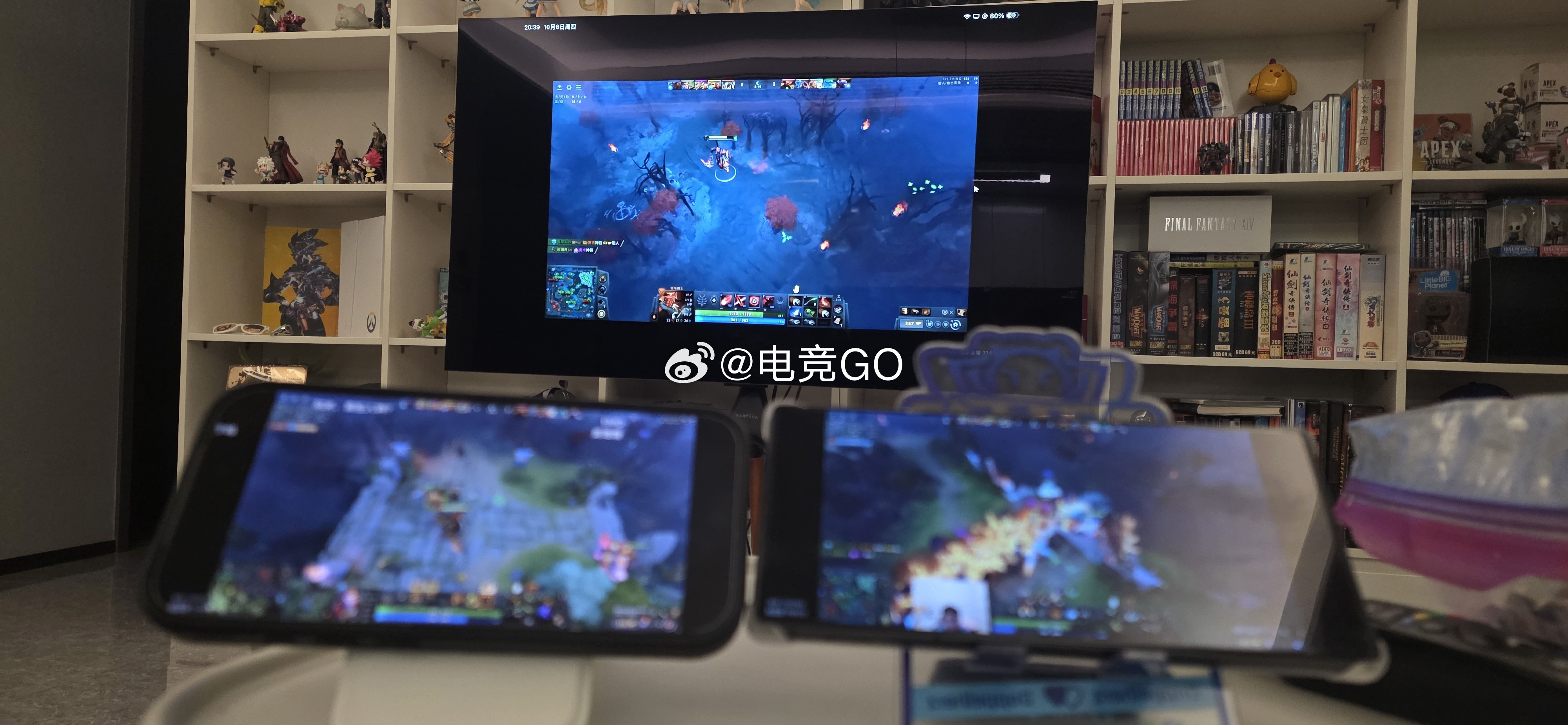 查理斯组了一个对黑局，都是熟悉的选手，左边查理斯，莫言，超哥，fy，xxs右边a