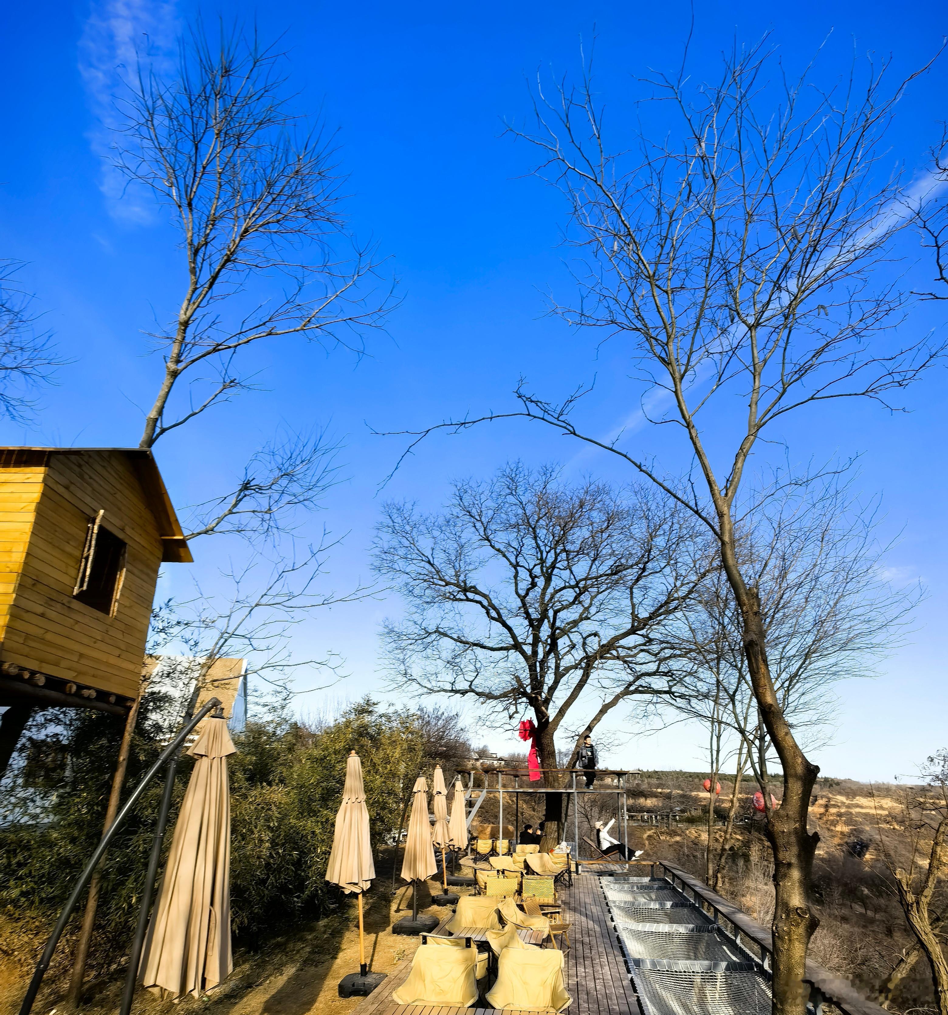 午后，在白鹿原上，邀三五好友，围炉煮茶，看远山，望沟壑，赏残雪，晒冬日暖阳，岂不