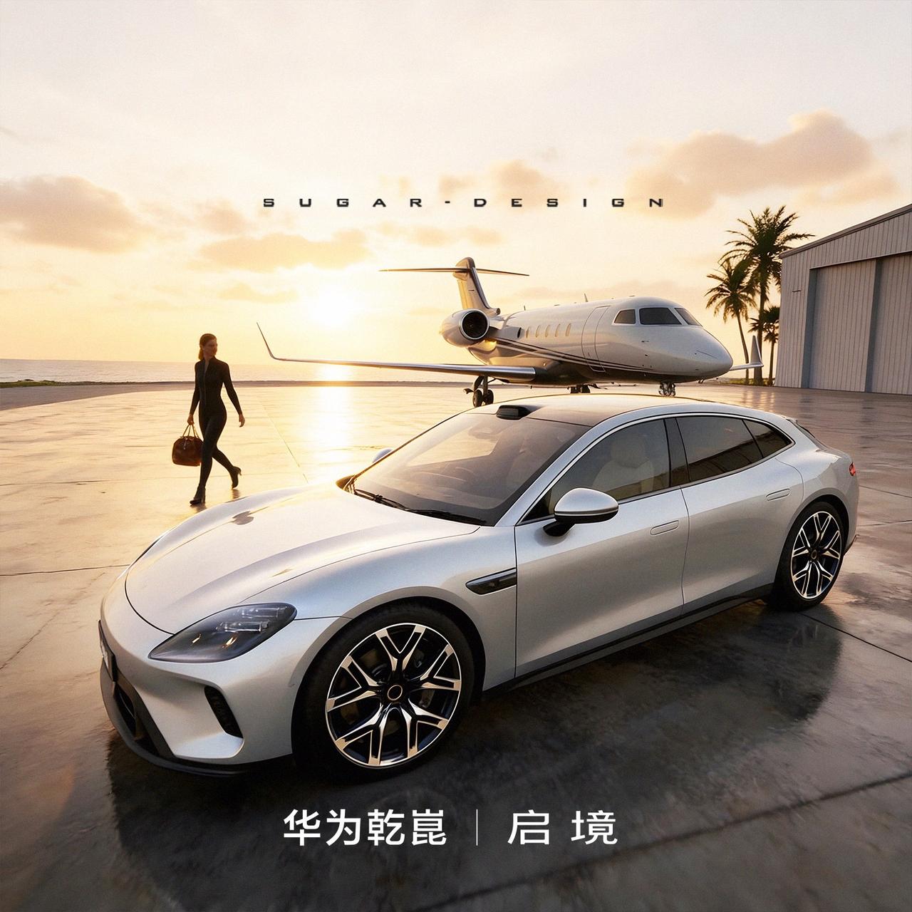 大家想看的启境猎装轿跑终于来啦！华为乾崑|启境猎装轿跑新车预览！毫无疑问