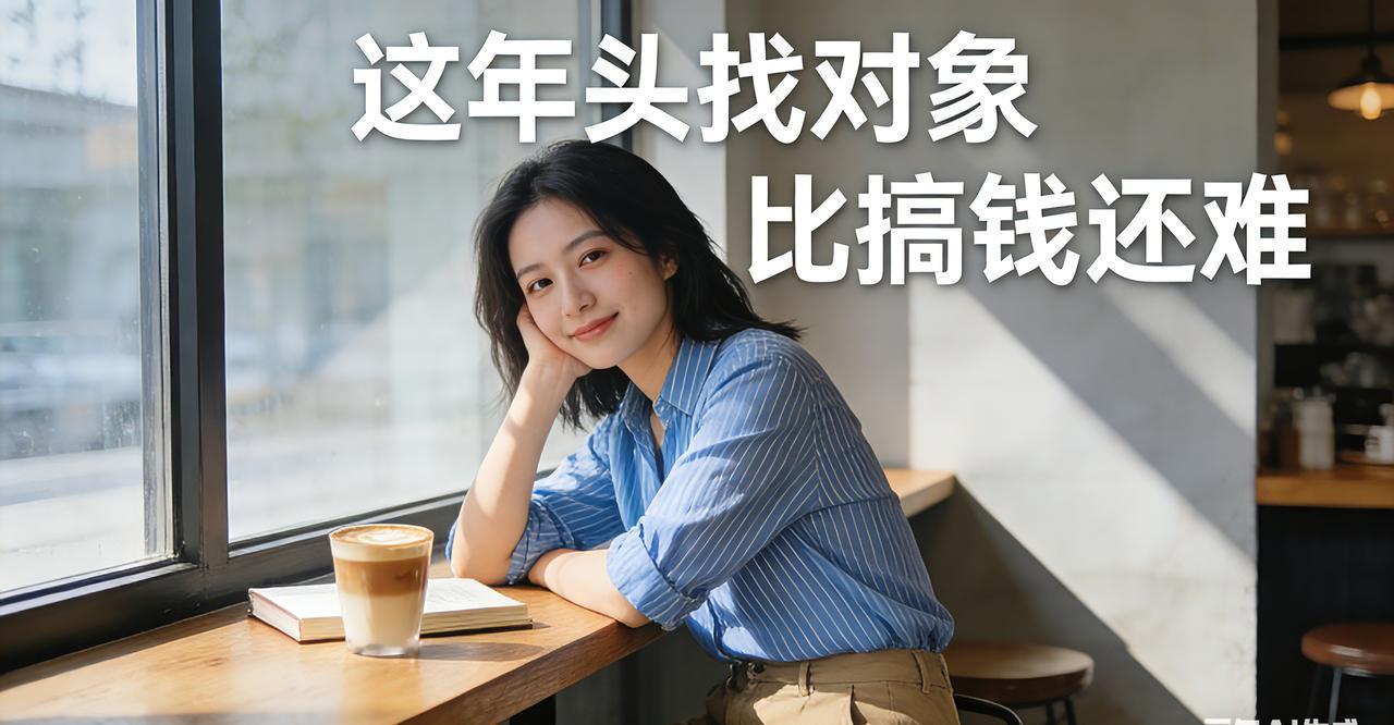 这年头，找对象比搞钱还难钱难挣，屎难吃，这年头找个对象才是真的渡劫。女生