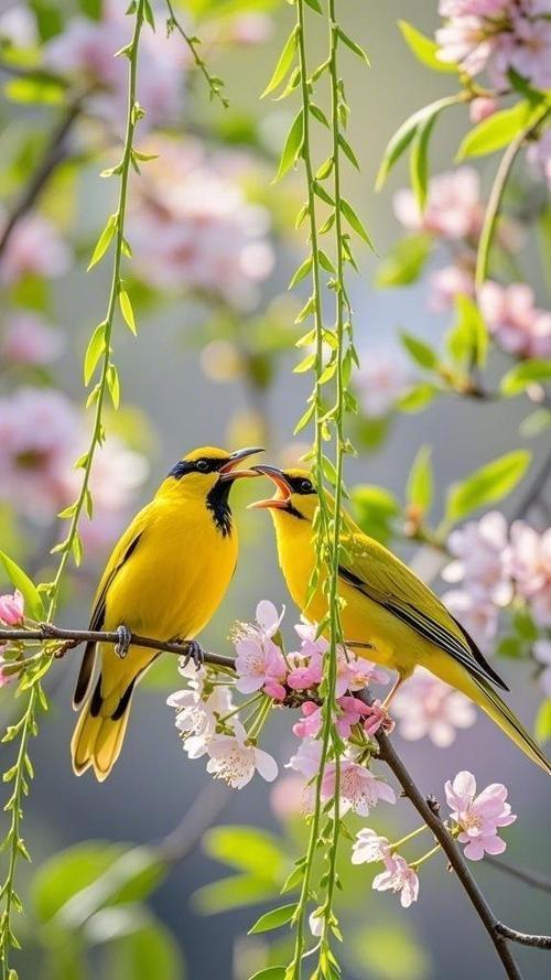 上联：石上清泉弹古调下联：枝头雏莺啼新声