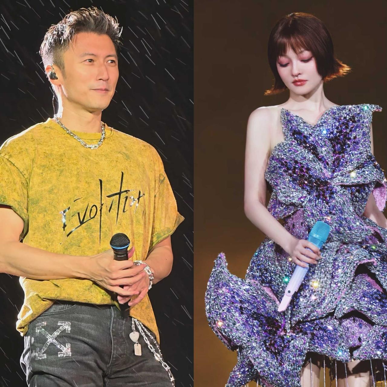 果然娱乐圈的男明星比女明星好混，同样是开演唱会，谢霆锋和张韶涵的歌迷态度