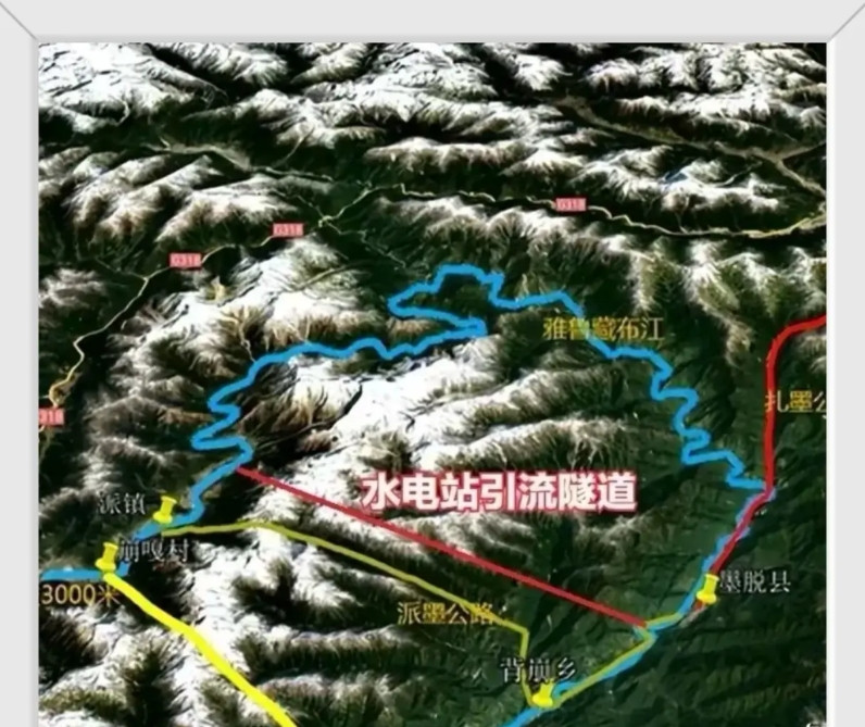截弯取直的雅鲁藏布江下游电站，没有建高坝，不具备蓄水调节能力，已经是对下游最大的