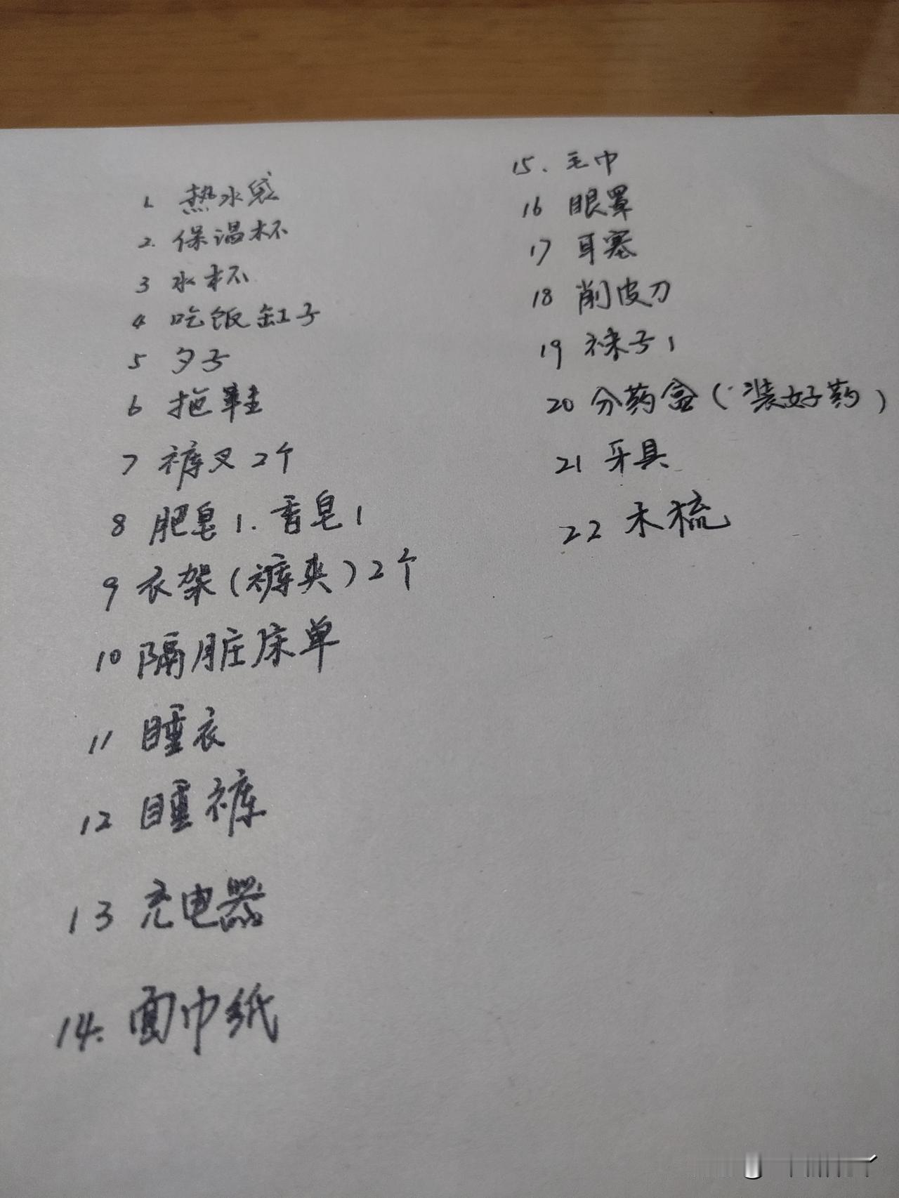 开始为住院做准备。我当时问医生要住几天，医生说大约五六天。拔两颗牙要住这么久？