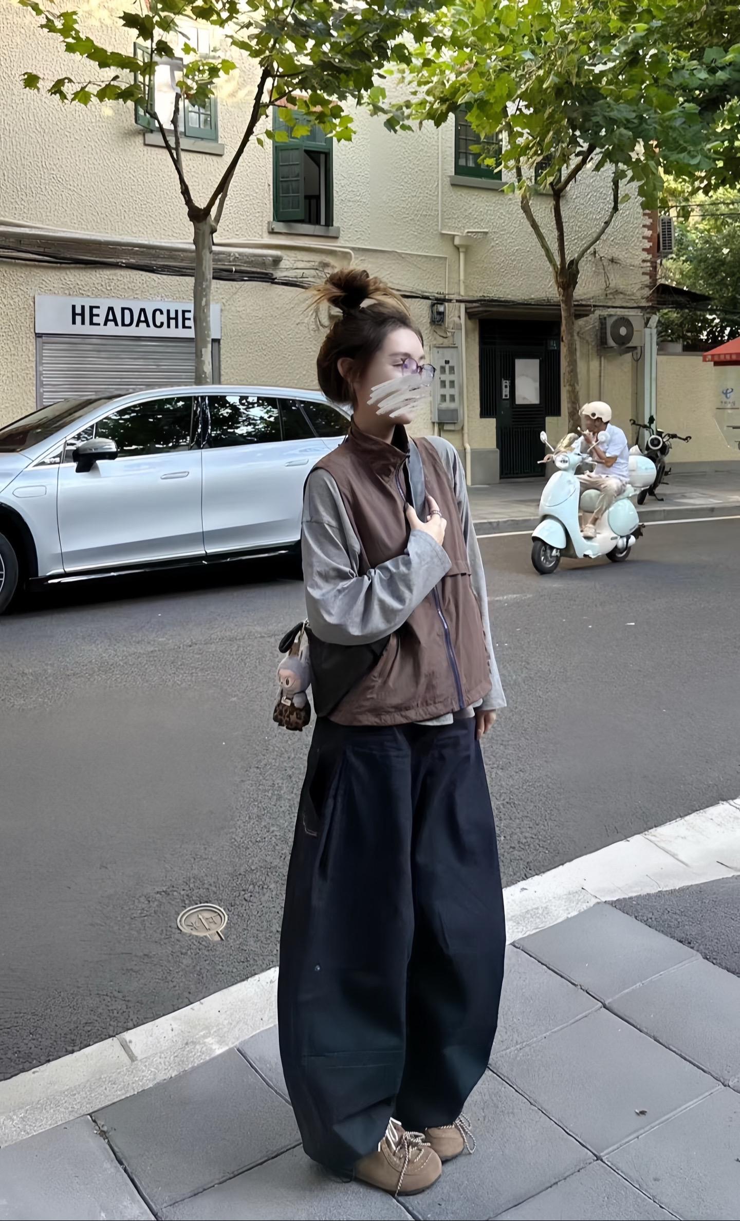 简约穿搭 早秋韩系氛围感穿搭 秋季穿搭 工装裤