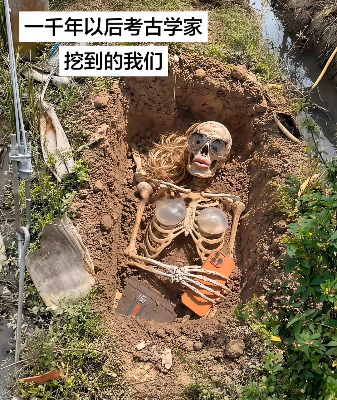 如果允许土葬，一千年以后考古学家挖到的我们​​​