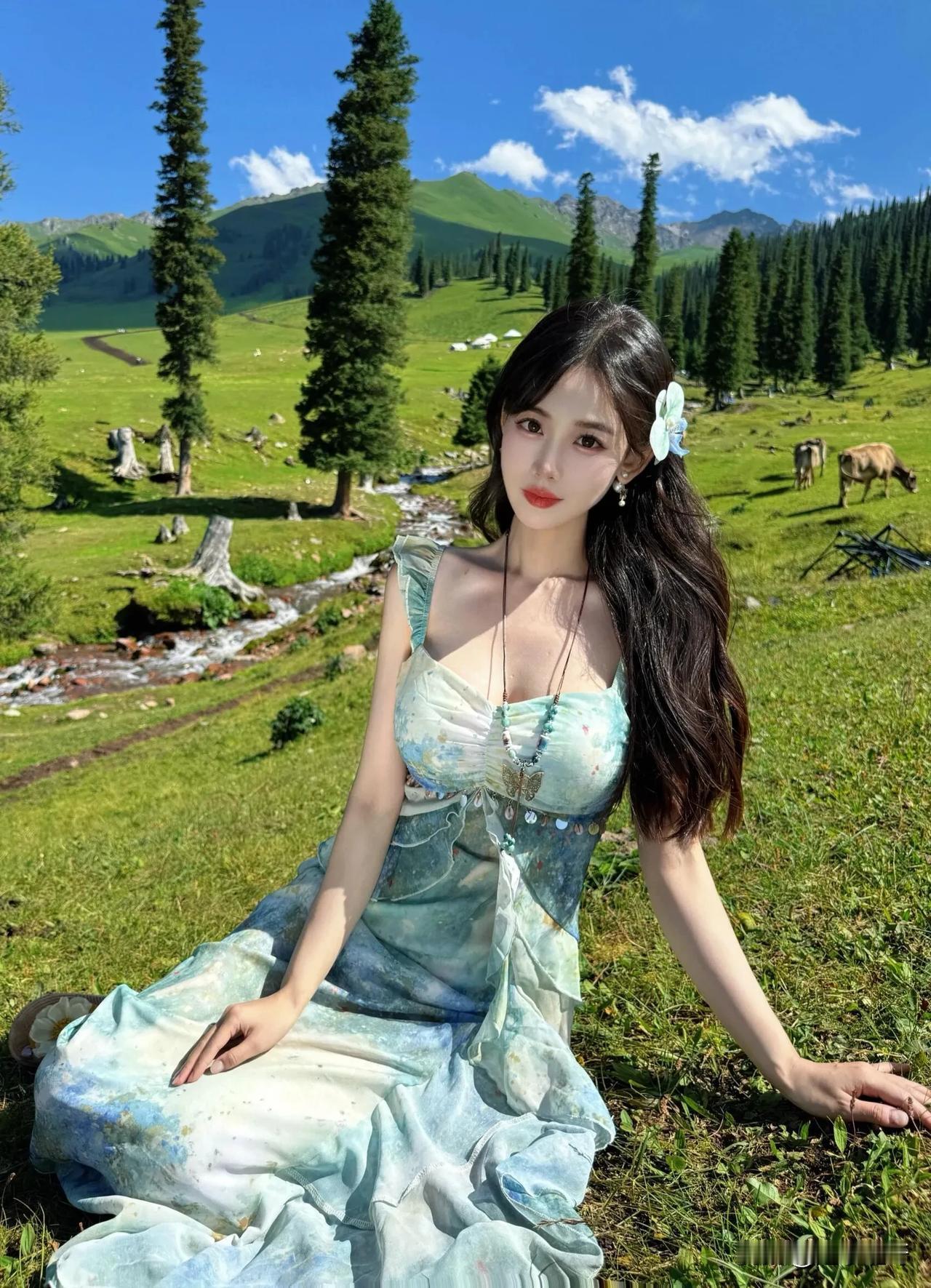 青春靓丽女神，新疆美照写真佳作赏析！