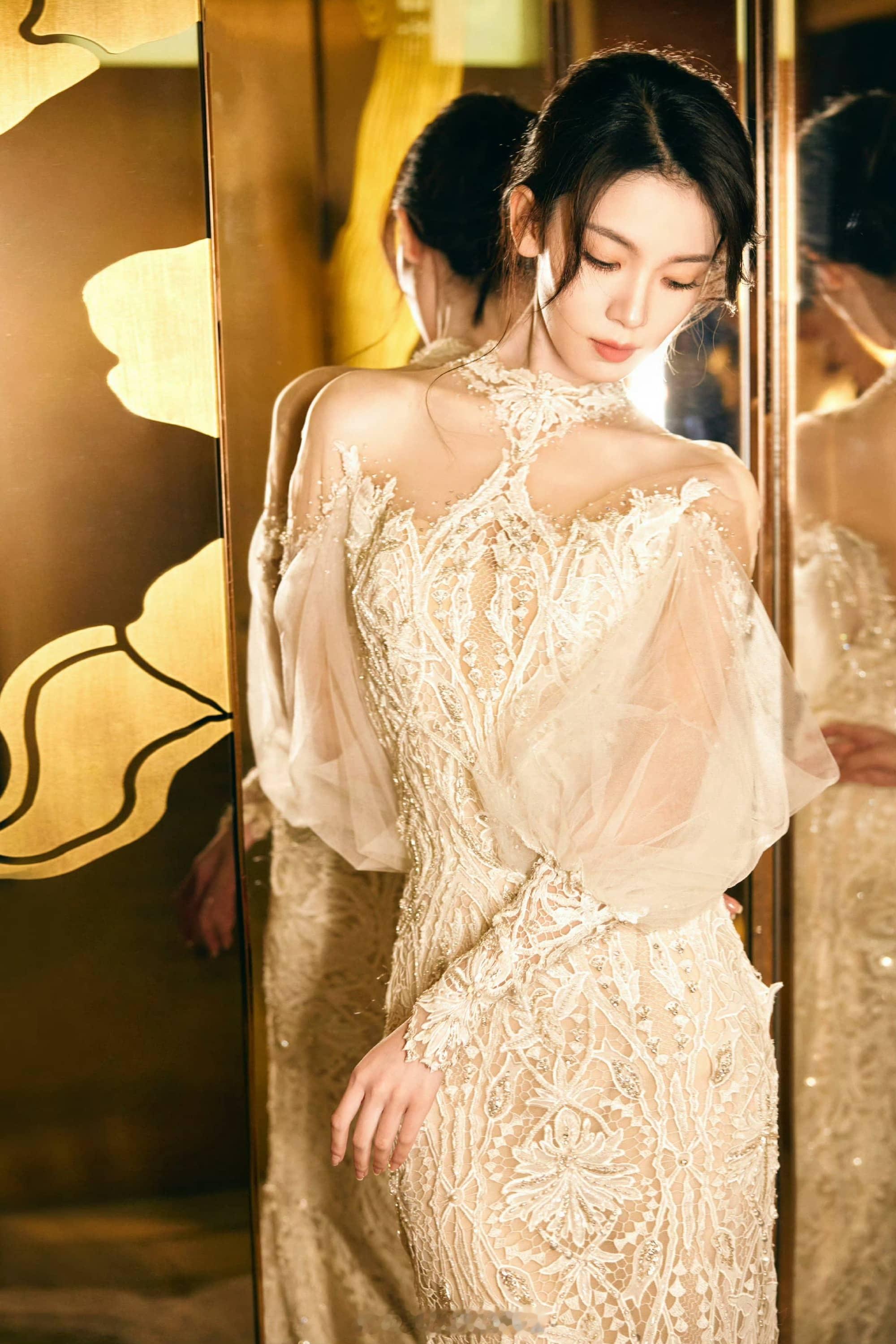 陈瑶浪漫唯美仙女裙穿搭​​​