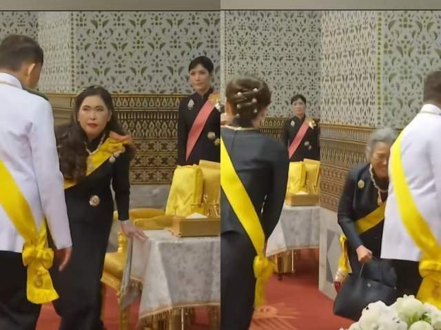 泰王登基7周年后宫齐亮相，3名90后新宠不敌苏提达，贵妃诗妮娜现身角落