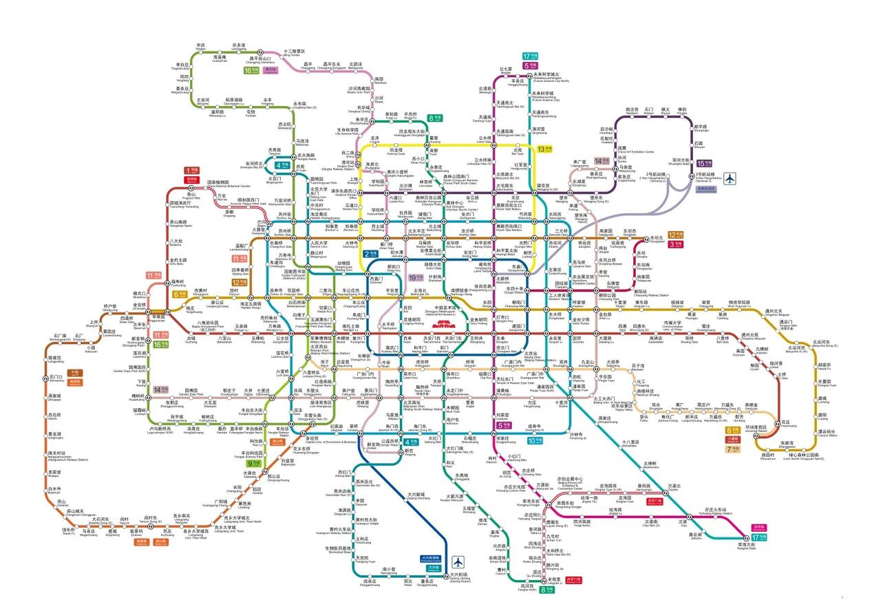 假如北京地铁没有断头线假如北京地铁没有断头线(每个终点站都能换乘)纯属虚构,