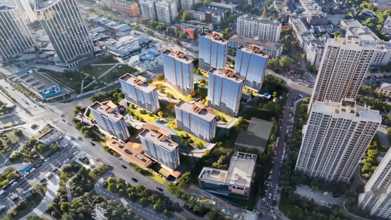 罍街旁边的滨投BH202512号地块效果图，从图上看大面积玻璃幕墙外立面非常吸睛
