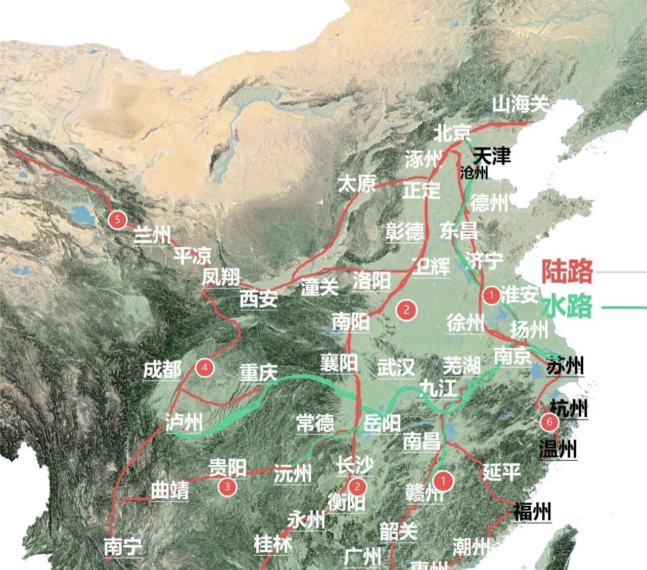 古代驿道图