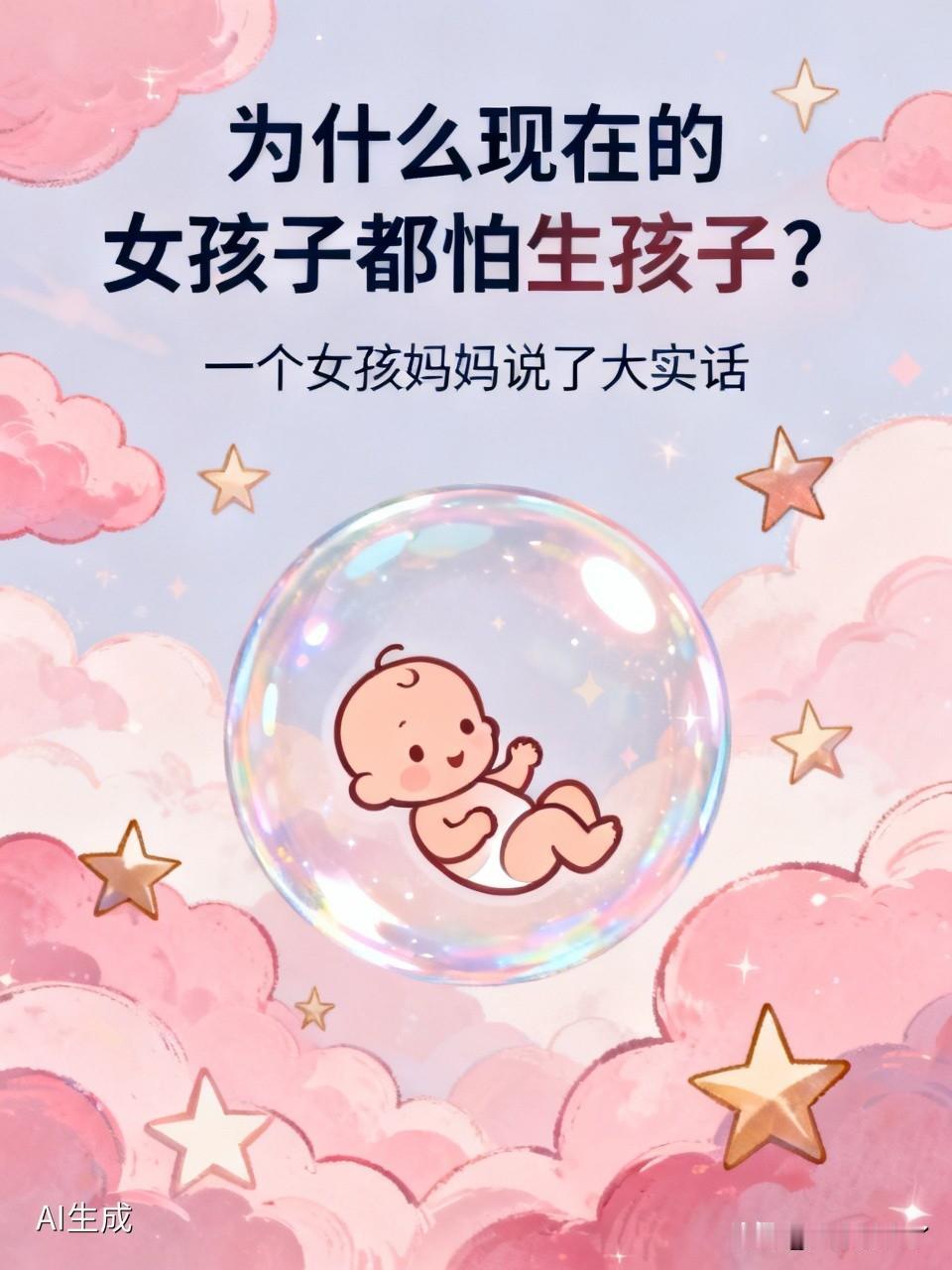 为何如今的女孩子都惧怕生孩子？一位女孩的妈妈道出了实情。她表示，如今的女孩大多