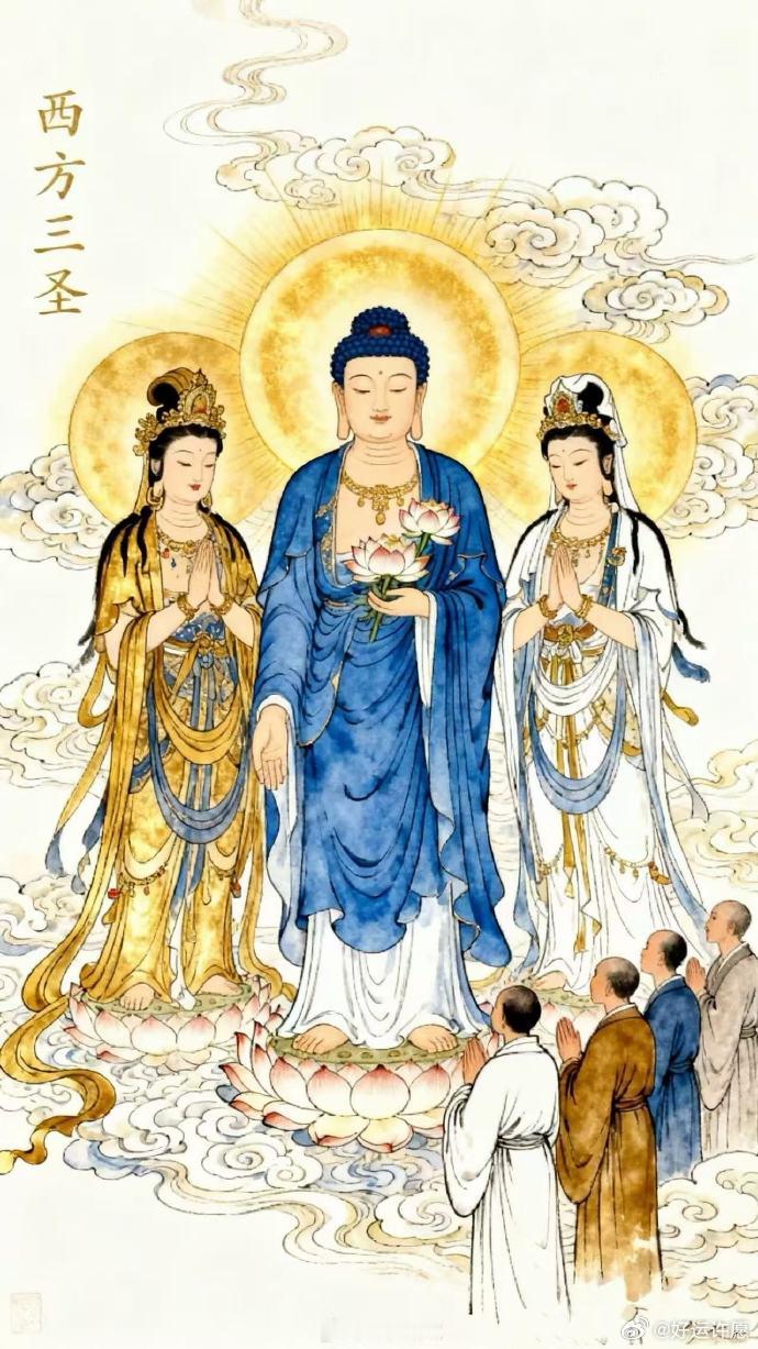 见佛祈福：心存善意，福运绵长。愿家中和气常在，无争吵无隔阂。亲人相守相伴，岁岁平