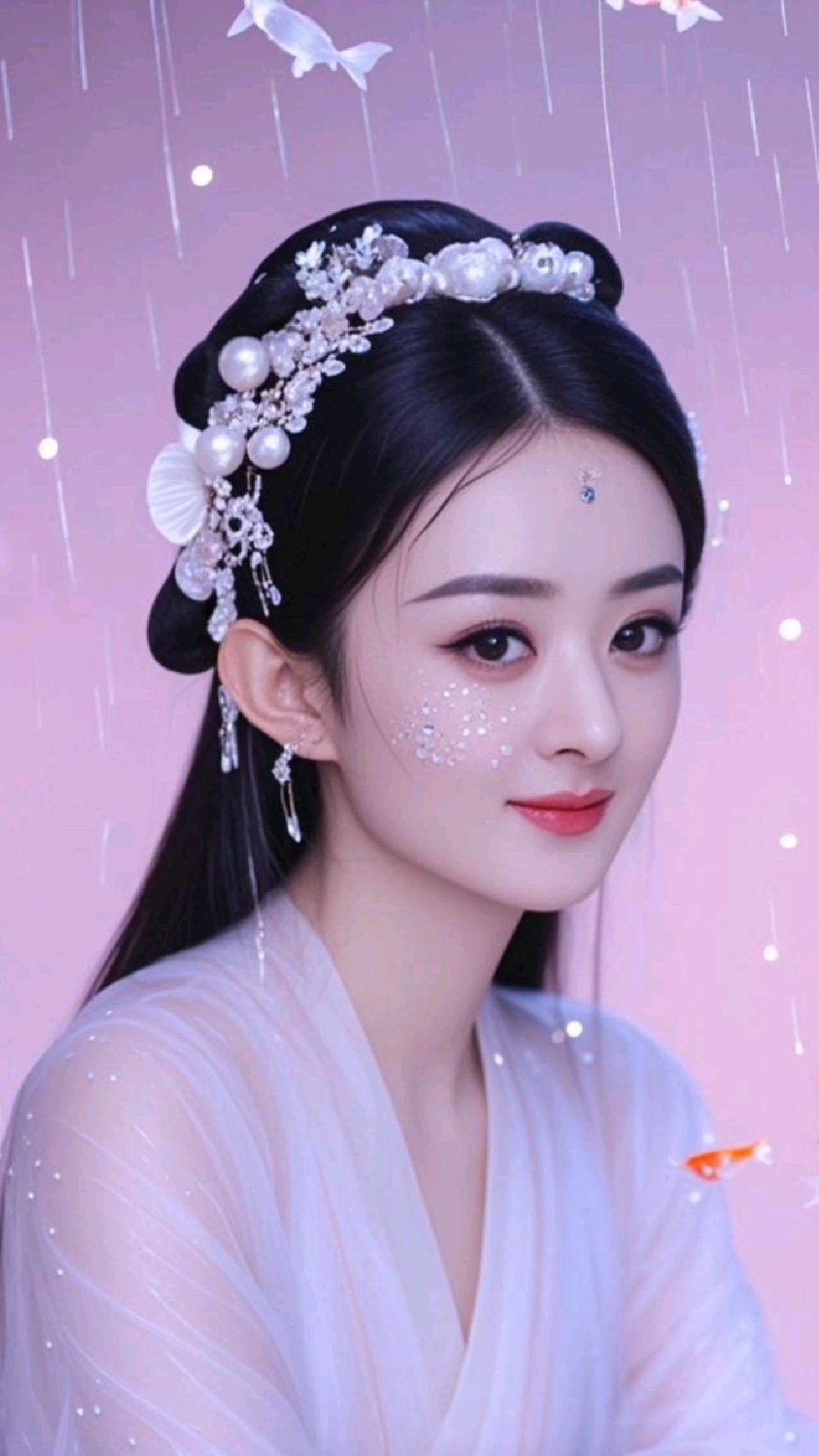 仙侠剧的颜值天花板又被赵丽颖刷新了！《逍遥》碎梦仙君一袭玄衣冷艳逼人，白衣造