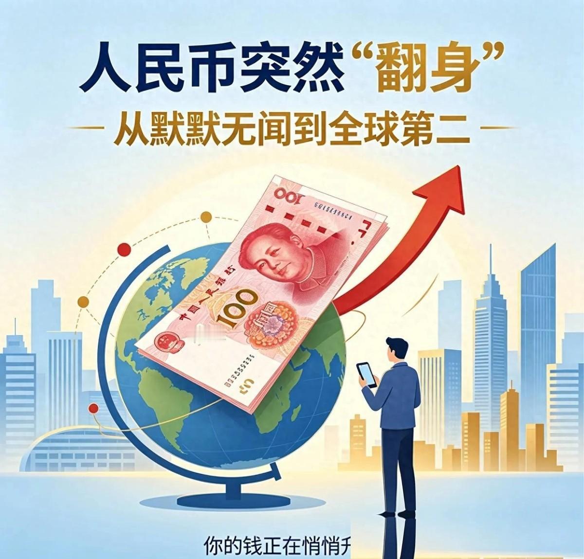 人民币突然“翻身“：从默默无闻到全球第二，你的钱正在悄悄升值！真正值得盯的数字