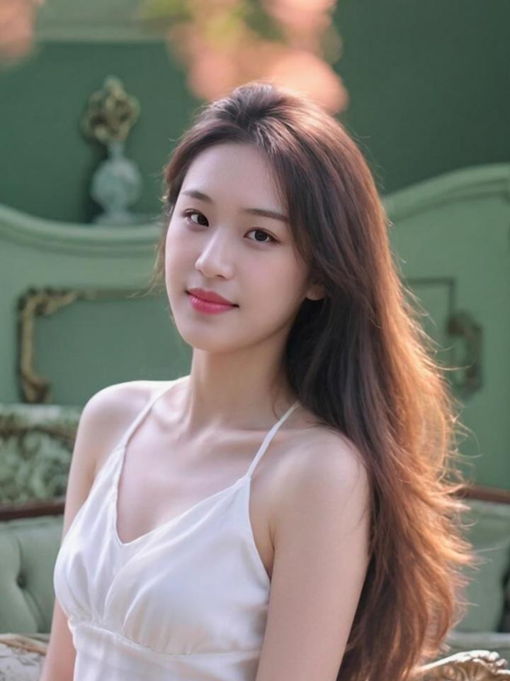 复古白裙与柔光交织，仿佛时光倒流，带你重回旧时光的浪漫。裙摆轻扬，像是风中低语，