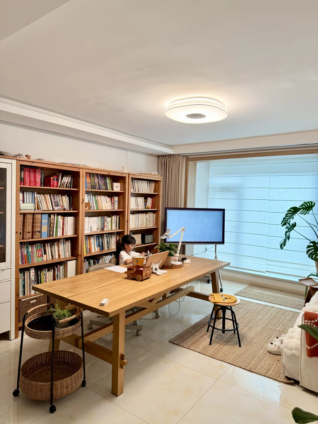 小户型客厅书房｜养娃也可以轻松有趣🍎