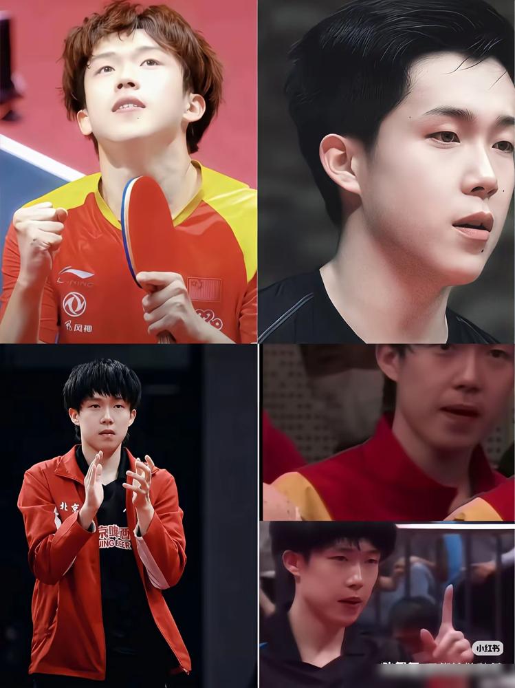 发现了吗？​王楚钦在成都混团世界杯的中分太显老了，起码老10岁。​楚钦到