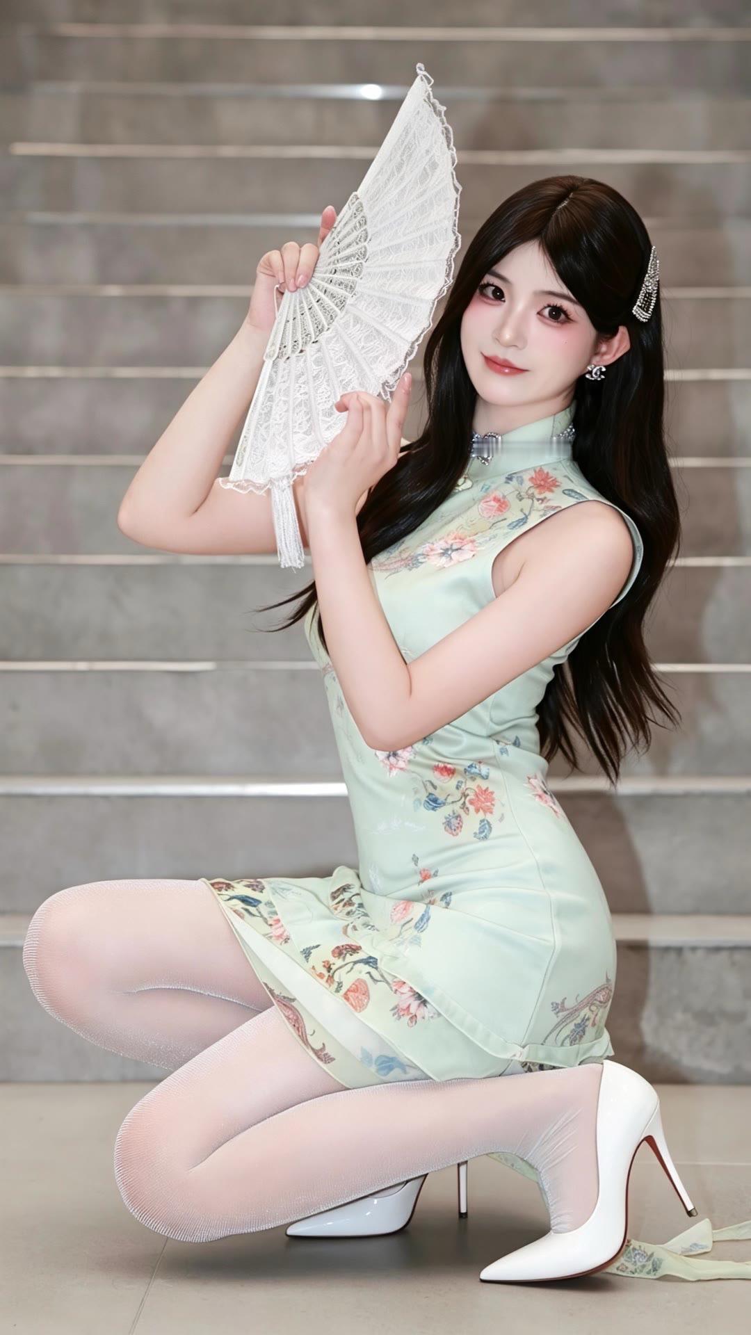 大长腿旗袍系列清纯甜美旗袍仙女气质旗袍