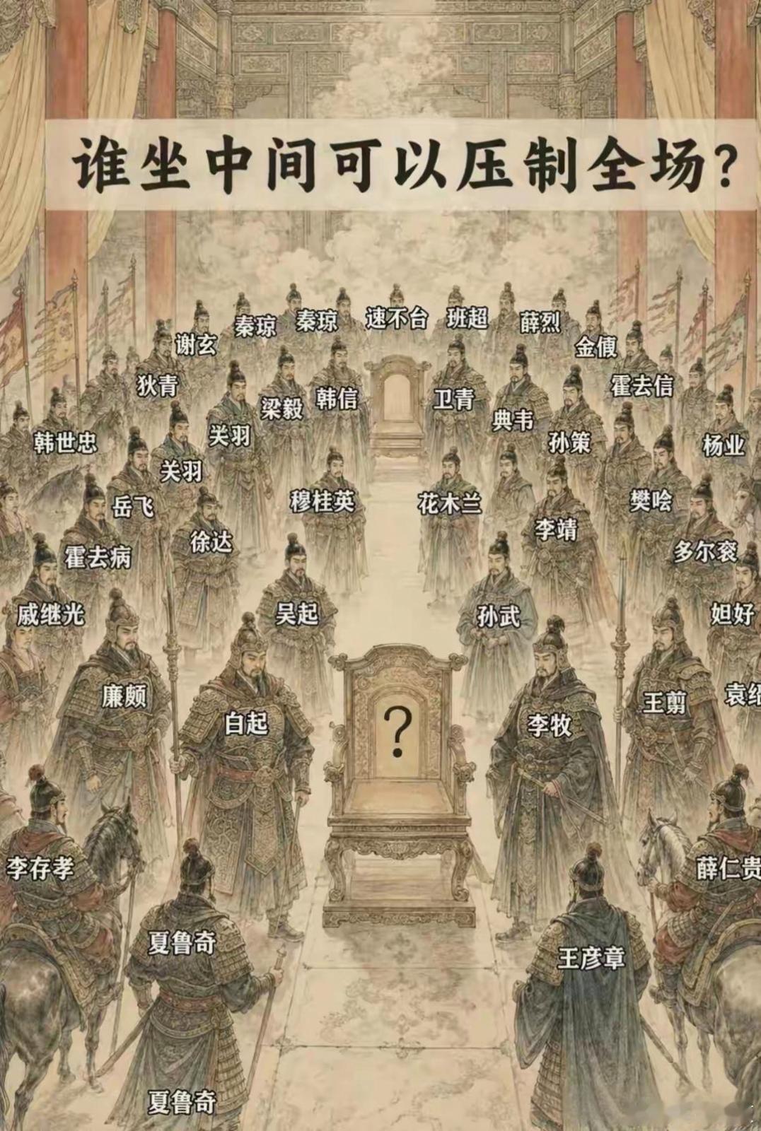 仔细想想，你觉得谁做中间可以压制全场
