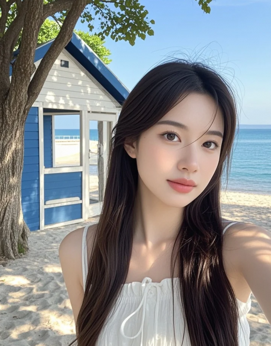发丝缠绕海风，这颜值赢了吗？