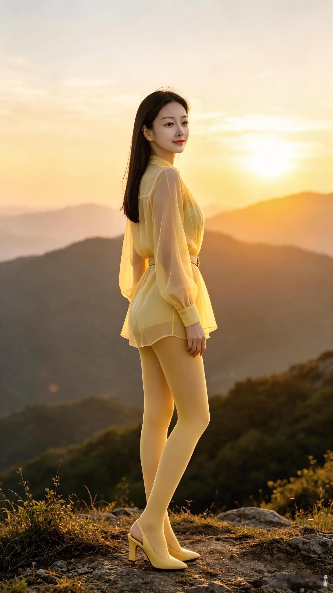 夕阳下的温柔时光，与自然融为一体。温柔落日氛围夕阳风景大片夕阳氛围感写