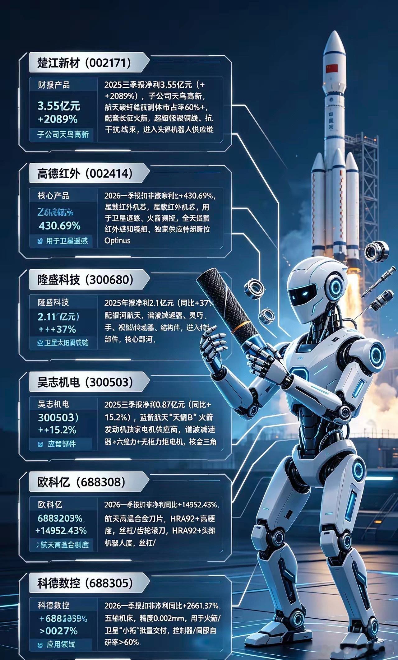 机器人+商业航天最赚钱的六家A股公司1.楚江新材（002171）•2025三