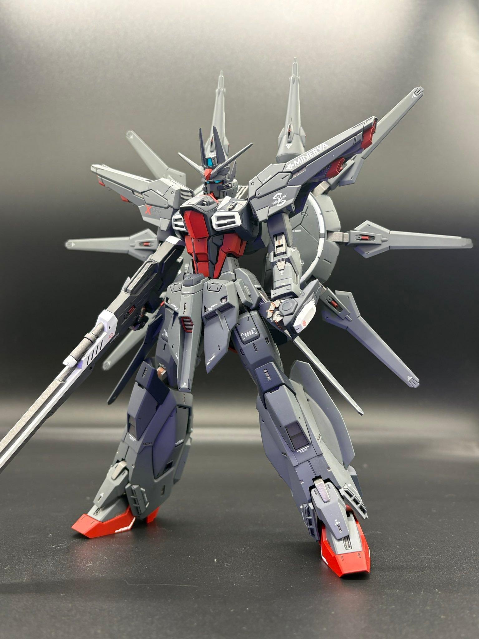 MG传奇高达（byアセムⅡ）MG天帝+MG自由2.0+1/100传奇高达模型高