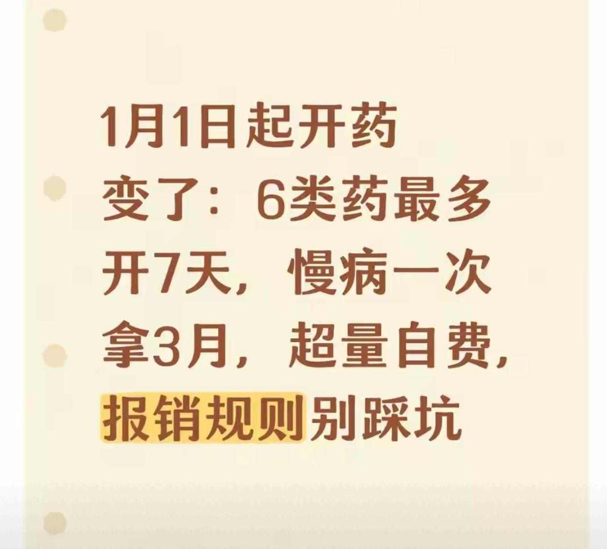 2026年1月1日这个时间点一到，我们去医院开药的规矩就彻底变了——6类常用药单