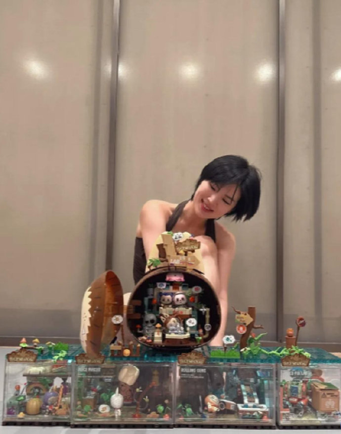 姚安娜晒出满屏泡泡玛特Labubu，这波潮玩收藏让圈内人都破防了吧！