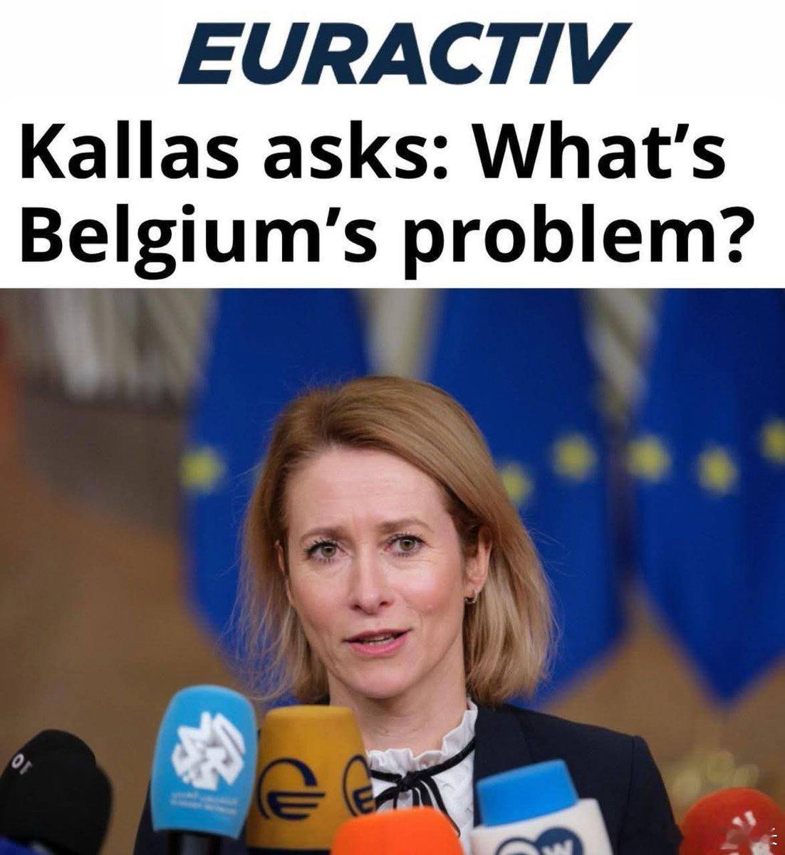 卡娅语录——“卡拉斯质问：‘比利时怕什么？’”卡娅·卡拉斯敦促比利时人“别把问题