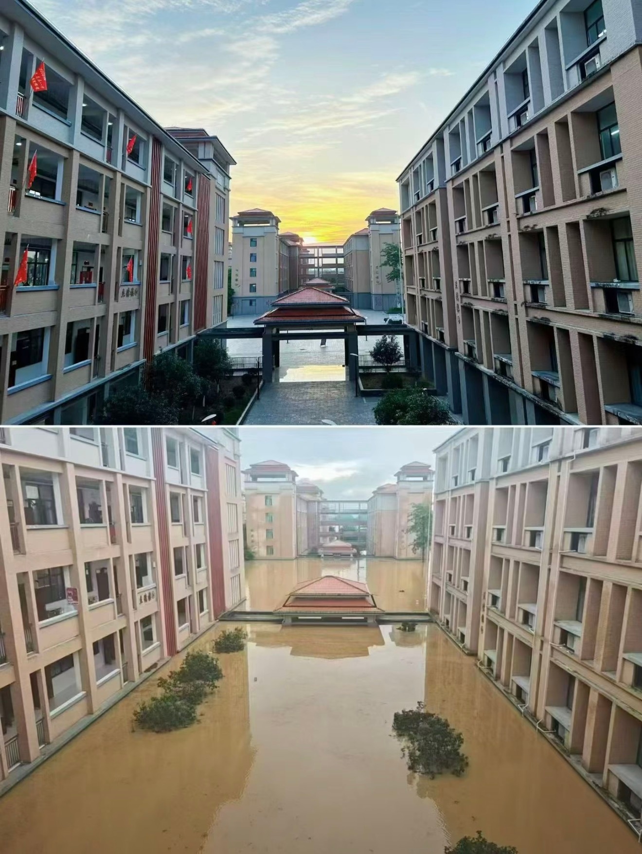 广西洪水结束后的样子