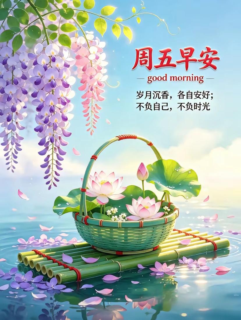 🌺☘️2026./4.24.周五春晨问安🌺🌱🌅暮春向暖，云淡风轻，碧