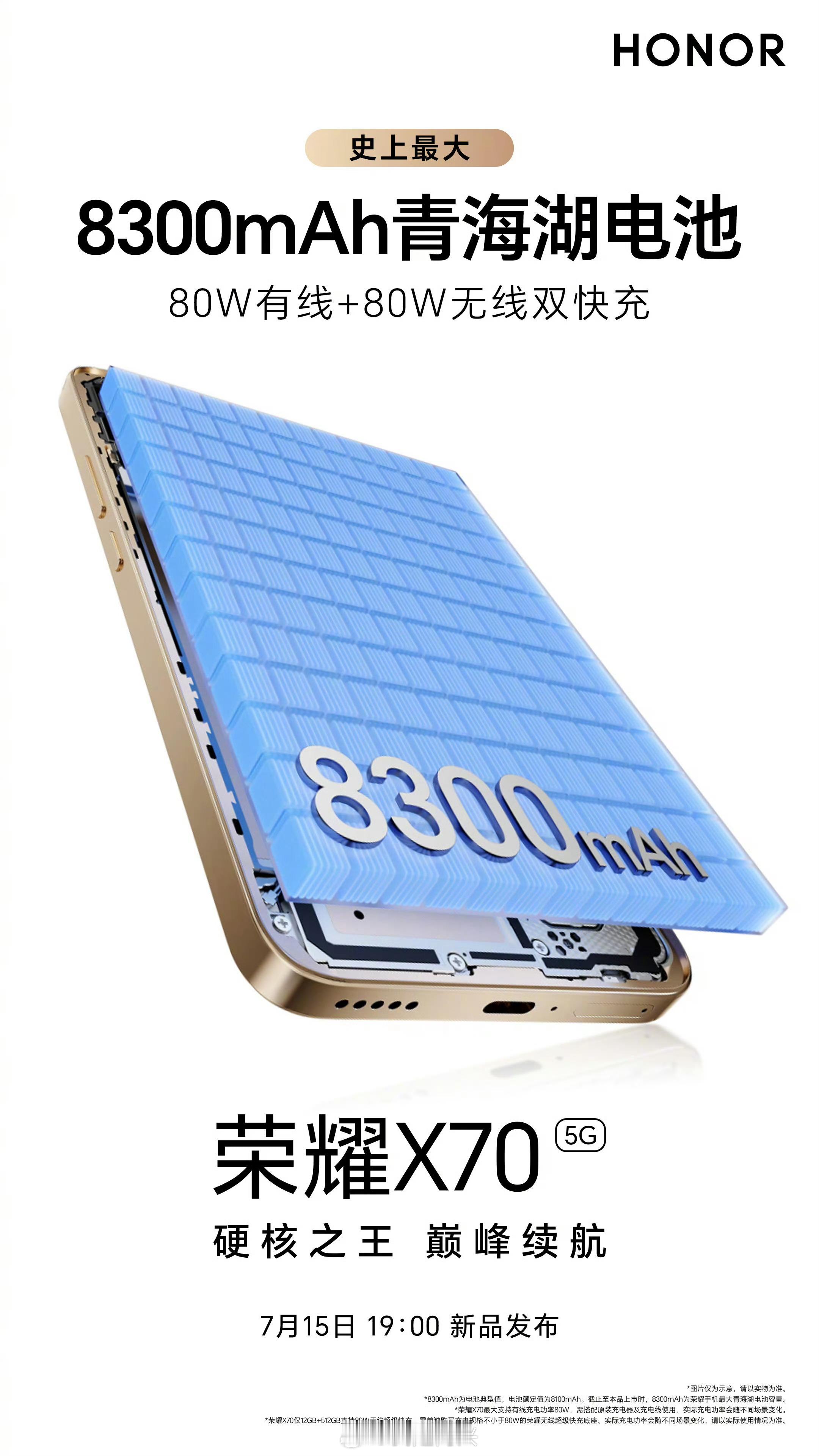 荣耀X70荣耀X70，7/15号发布全新纯直屏设计依旧是旗舰机外观看渲染图屏幕黑