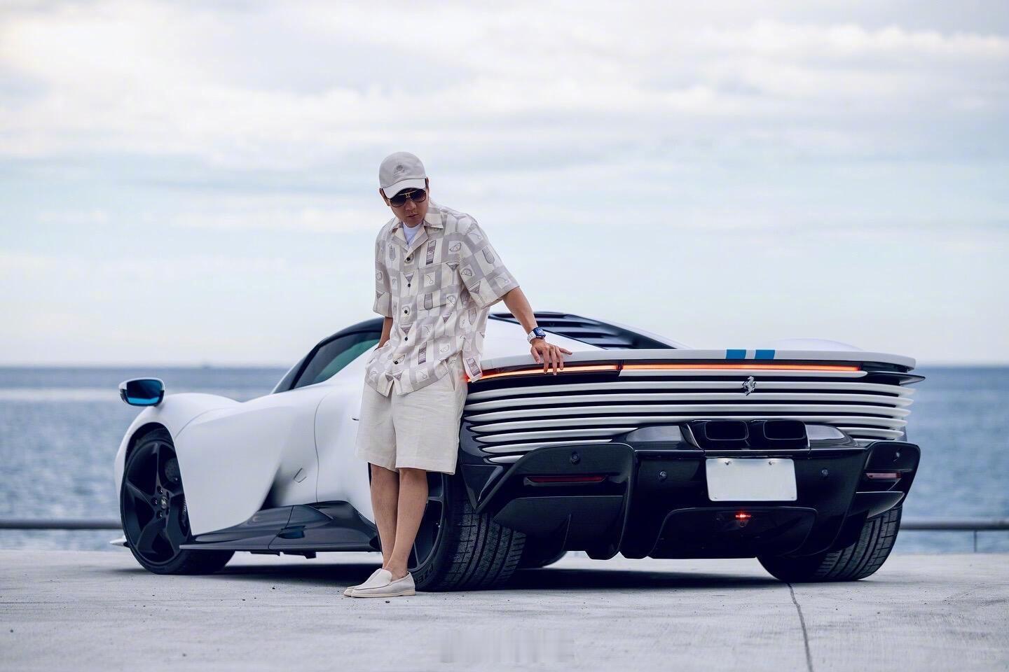 林俊杰新车～白马王子DaytonaSP3，这配色是好看啊法拉利daytona