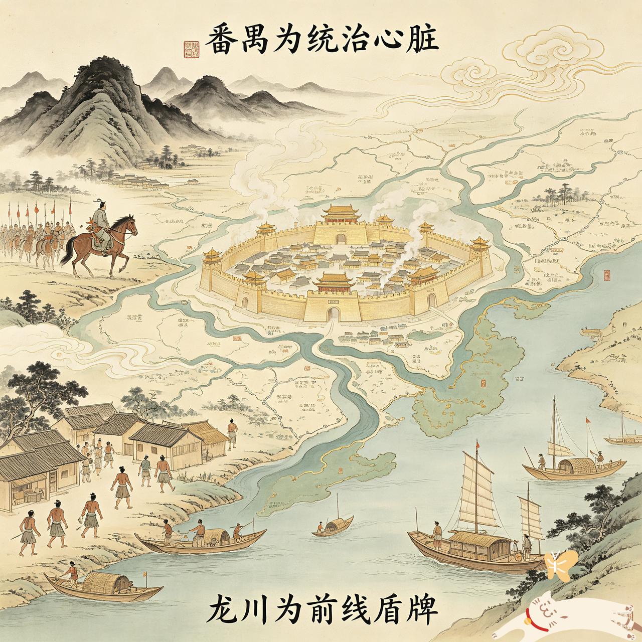 南越王赵佗，为什么最终还是放弃了偏僻山区的龙川，而迁都到了，百越人相对更为密集的