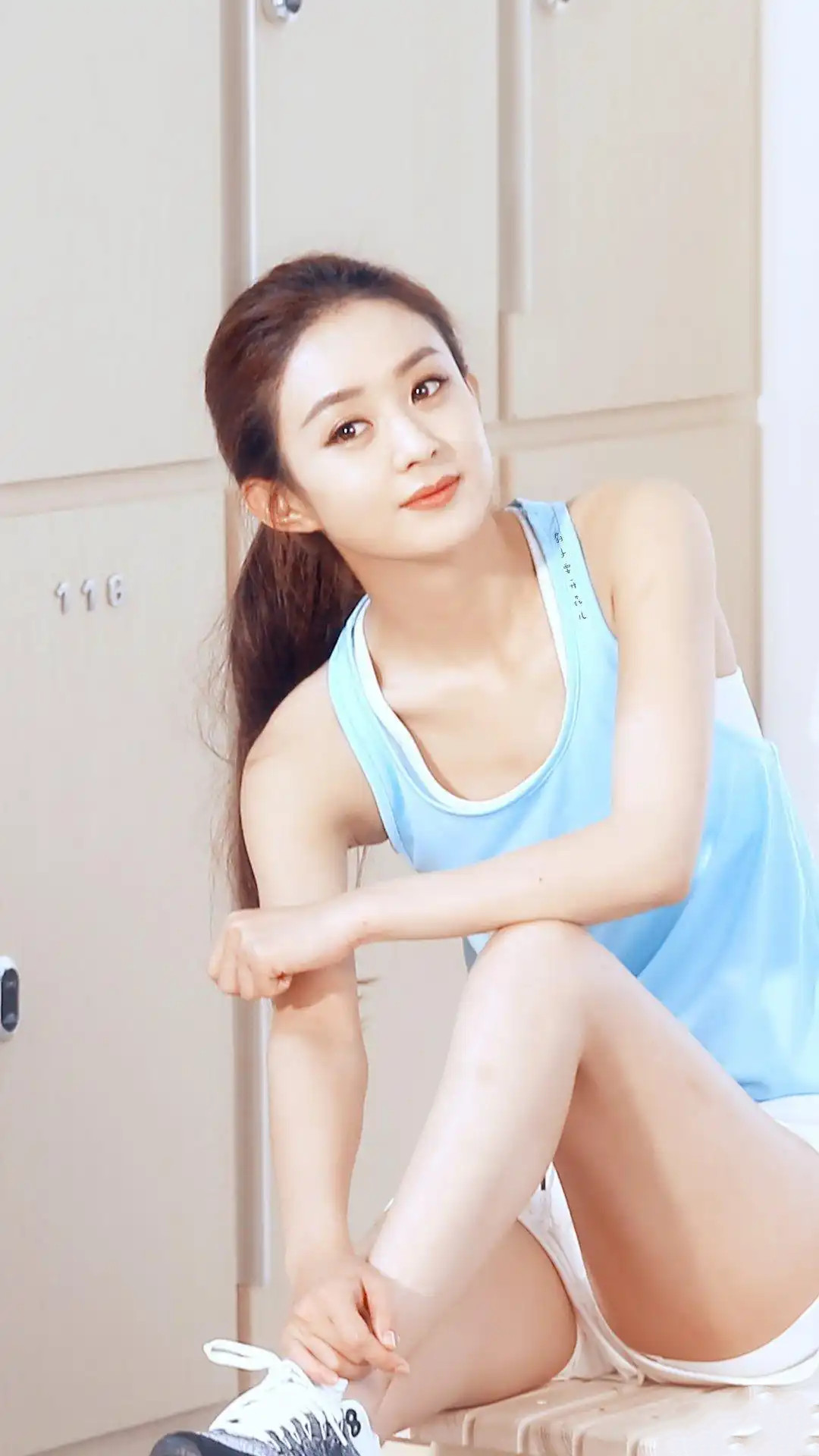 赵丽颖，身高165厘米，健身女神，气质如兰