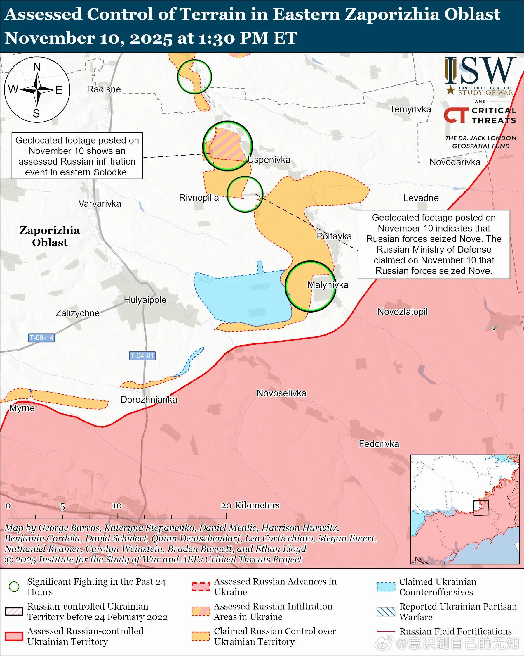 南方轴心俄军目标：守住前线阵地，确保后方免受乌克兰军队袭击，并推进至扎波罗热市的