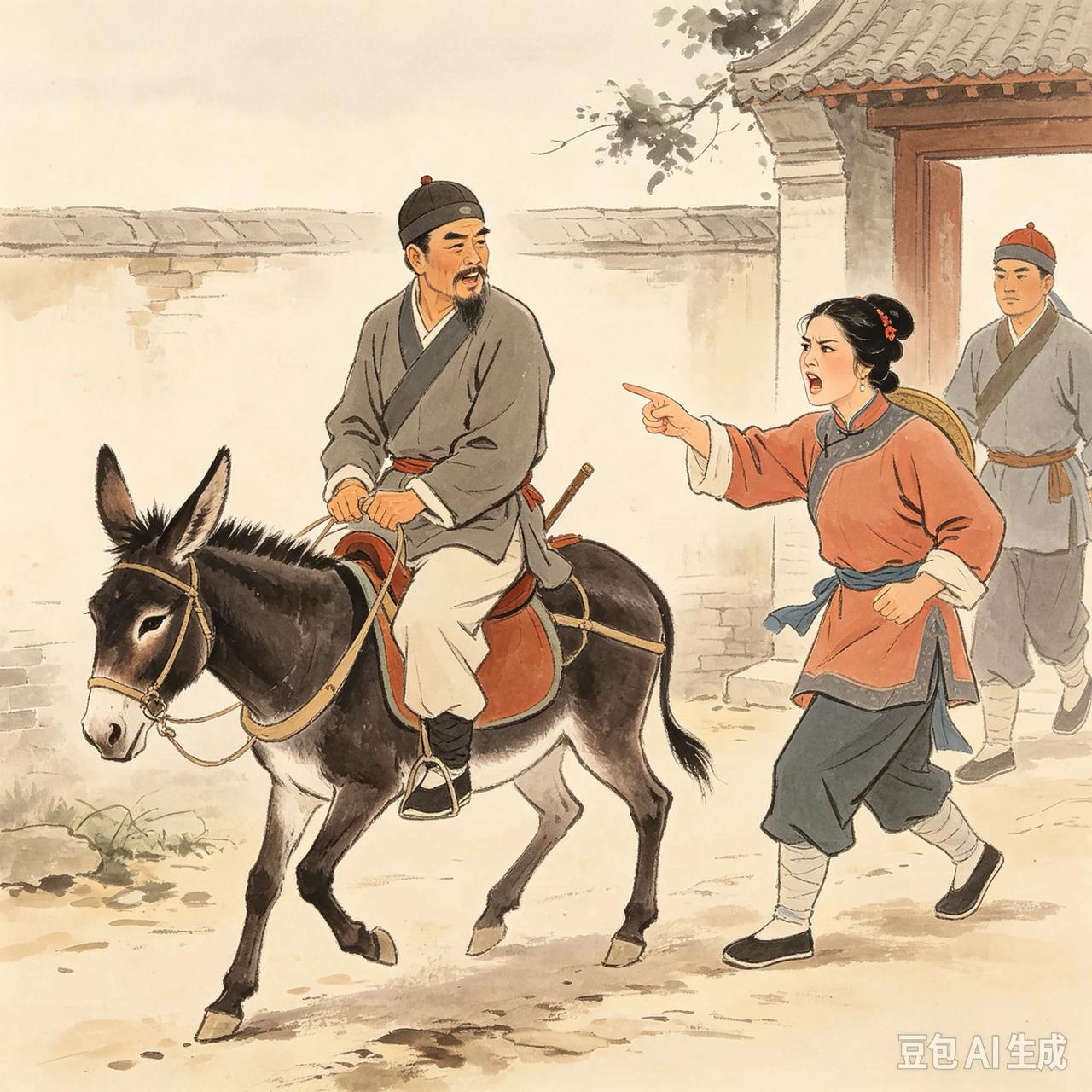 清朝人赵成是陕西山阳县城里的人。一向是无赖，年纪老了之后更加歹恶。他奸污自己的儿