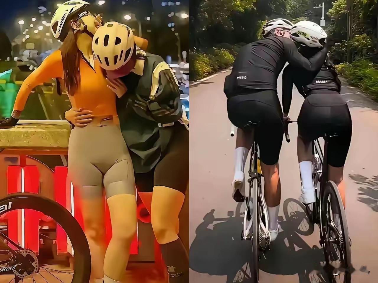 这种骑行队，假如我是男的，我也想参加鸟哥的骑行队，不仅能亲口口，还能拉手手