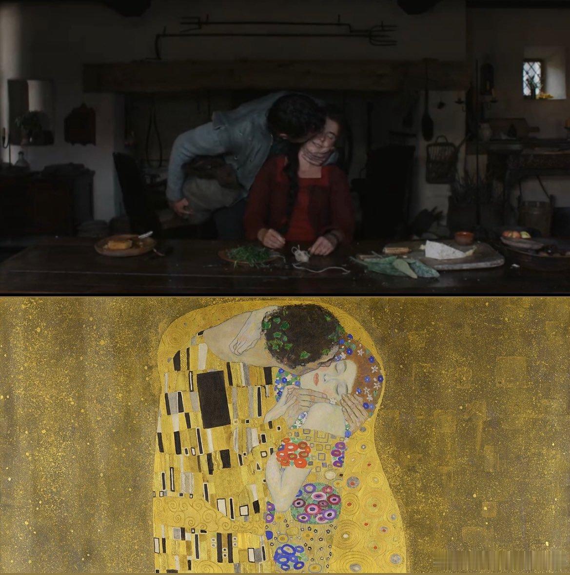 《哈姆奈特》与奥地利画家古斯塔夫·克里姆特1908年的一幅画《吻》