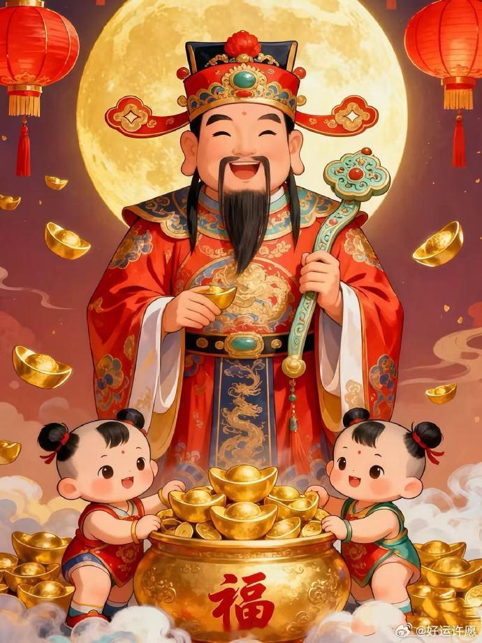 财神到，好运萦绕谋生之路。各类谋划落地见效，额外机缘时常相伴，财富慢慢累积，小家